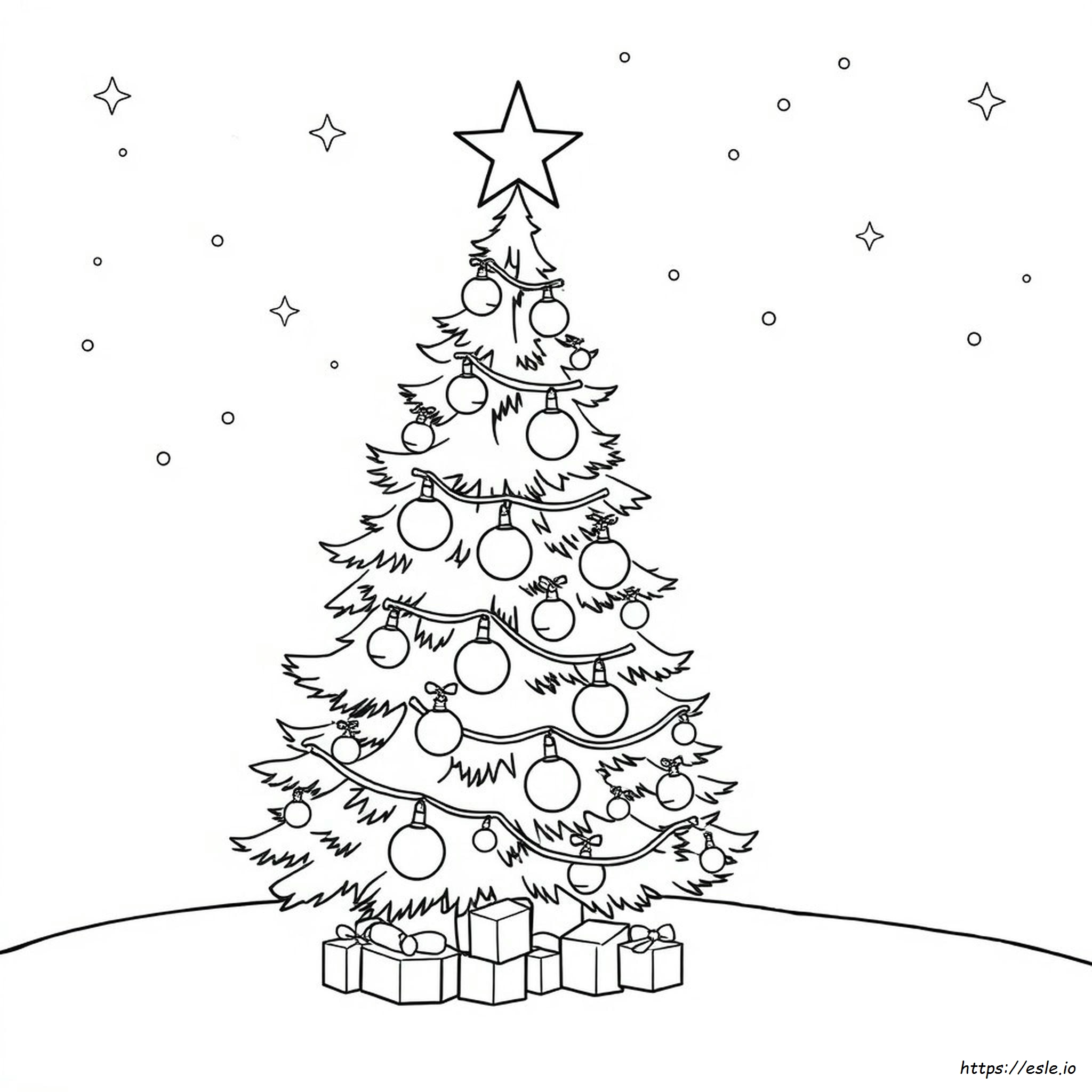 Luces De Navidad Para Colorear