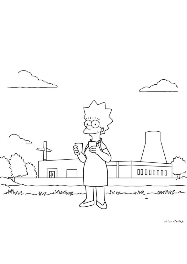 Maggie Simpson Boyama Sayfaları