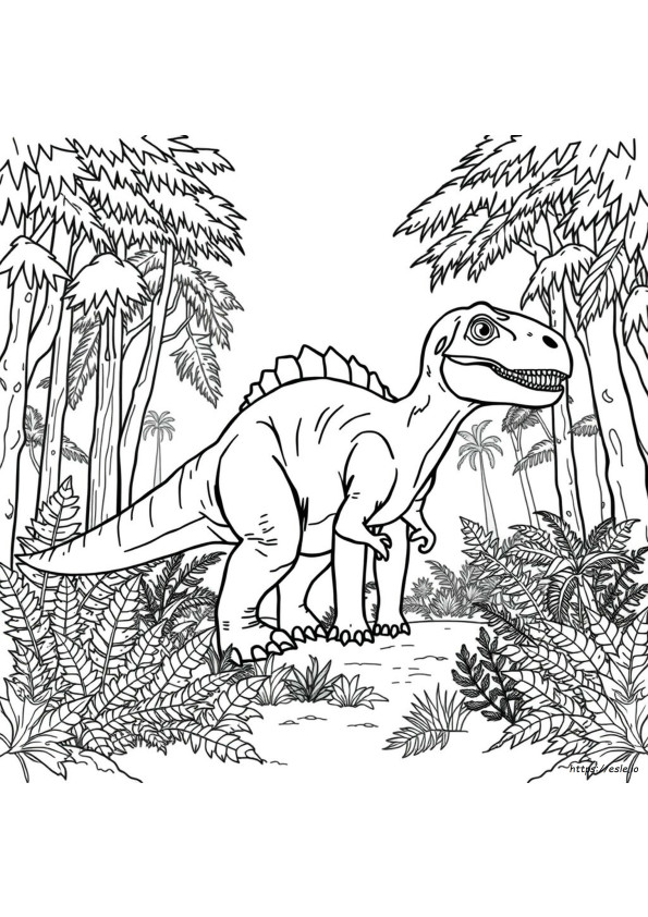 Jurassic World Giganotosaurus Halaman Mewarnai
