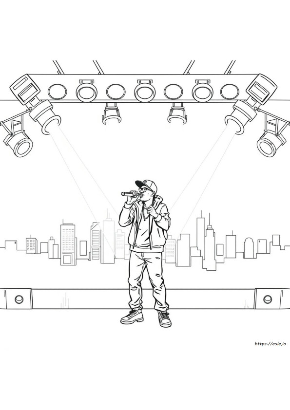 Desene De Colorat Cu Hip Hop