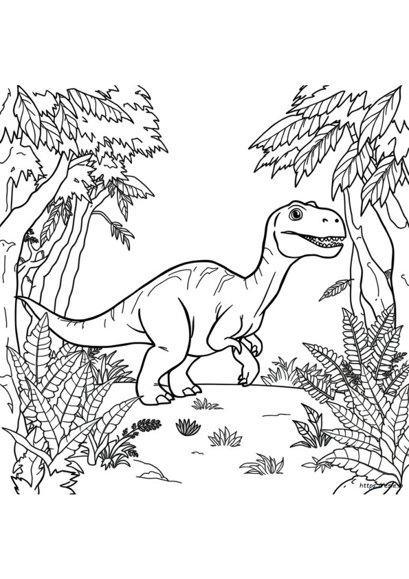 Dinosaurus Gambar Mewarnai