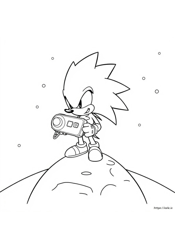 Gambar Mewarnai Shin Sonic