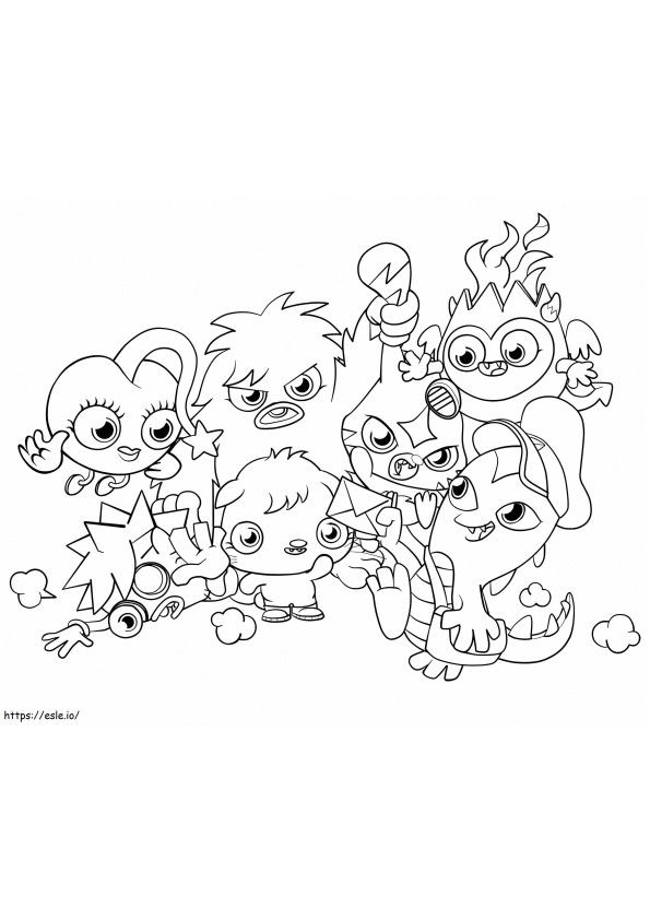 Free Printable Moshi Monsters coloring page
