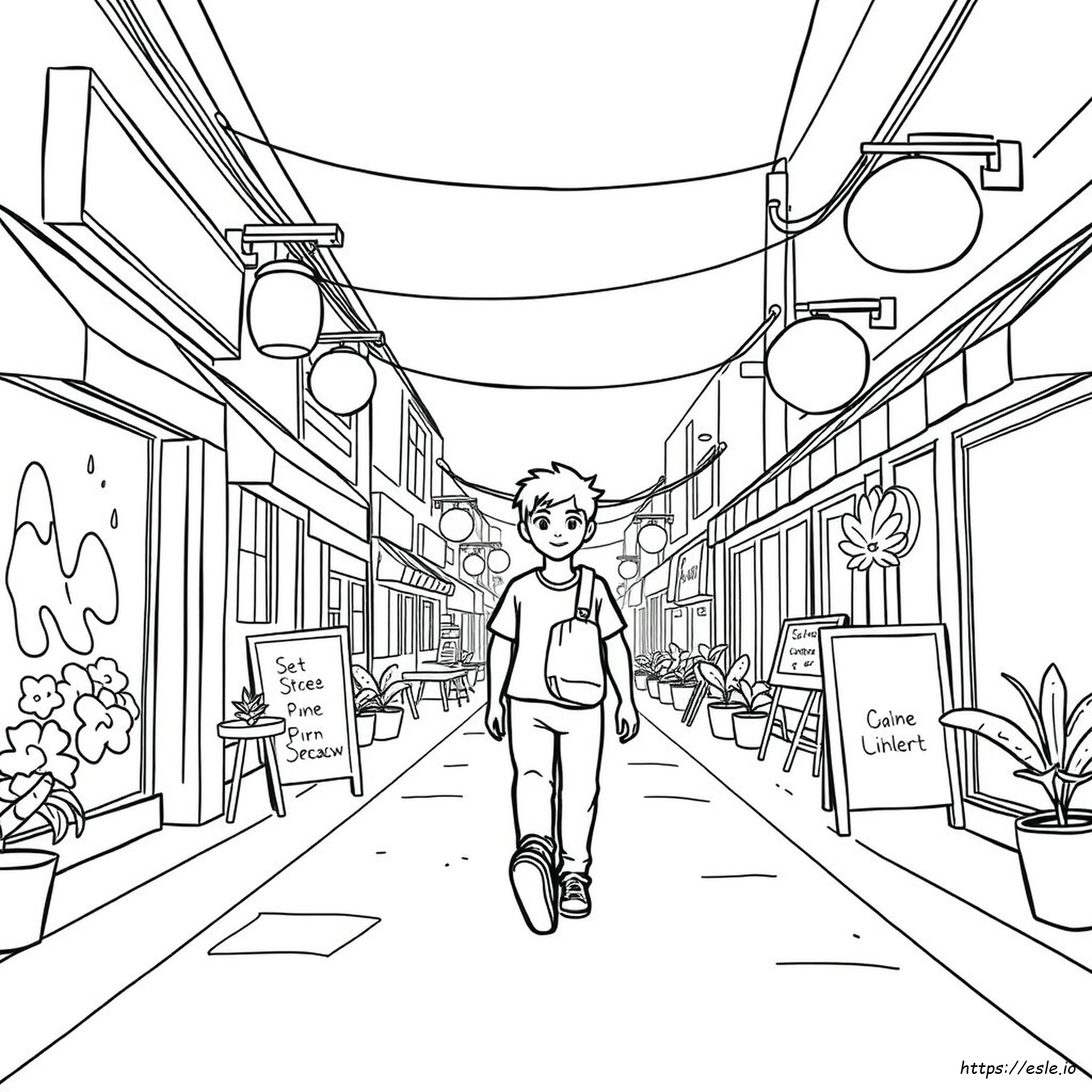 Street Colouring Pages