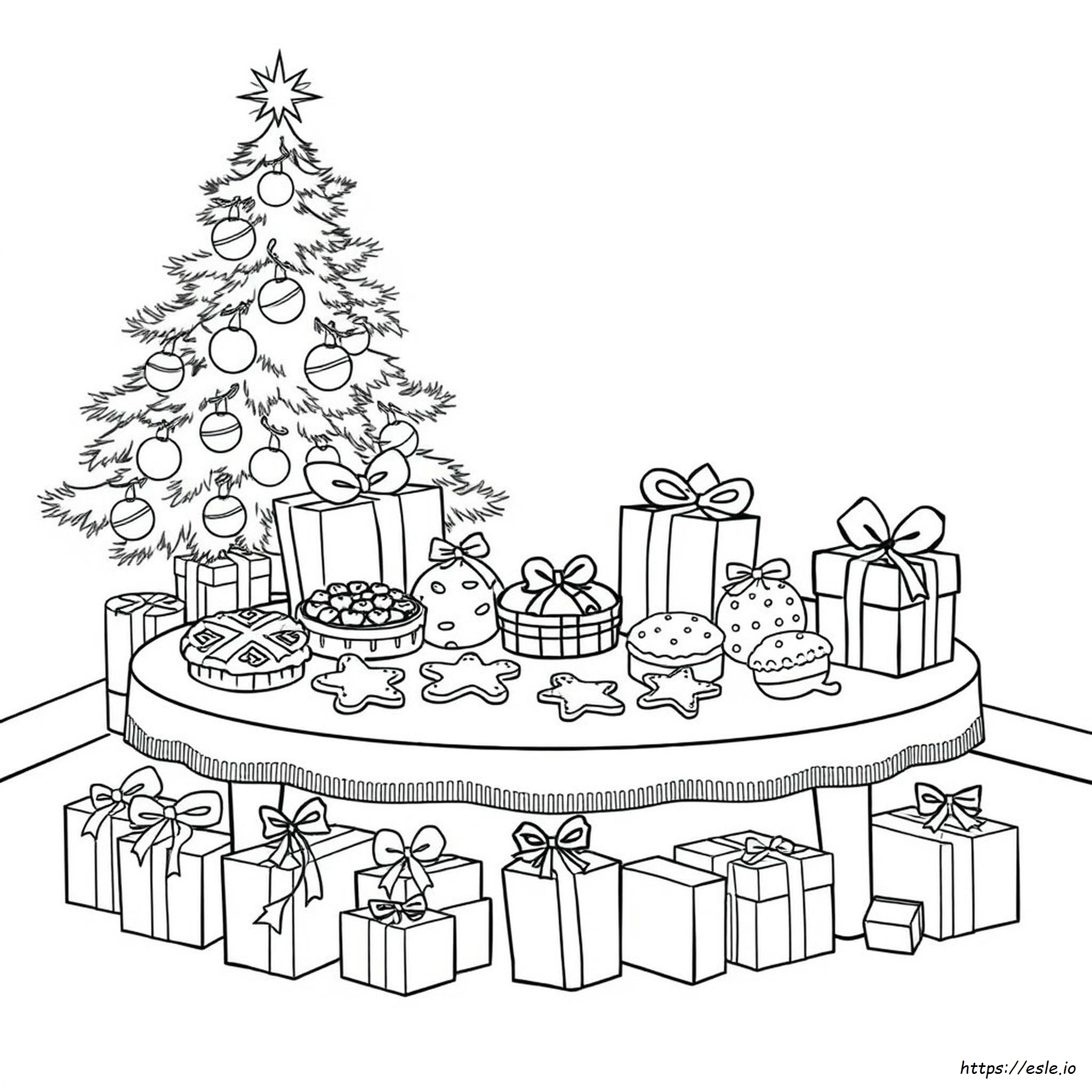 Holiday Cookie Coloring Pages