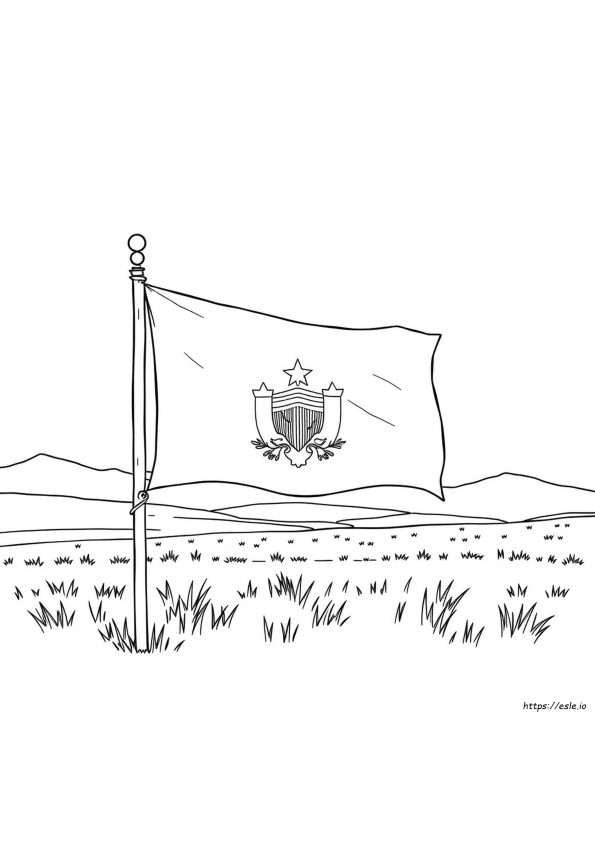 Utah State Flag Coloring Page