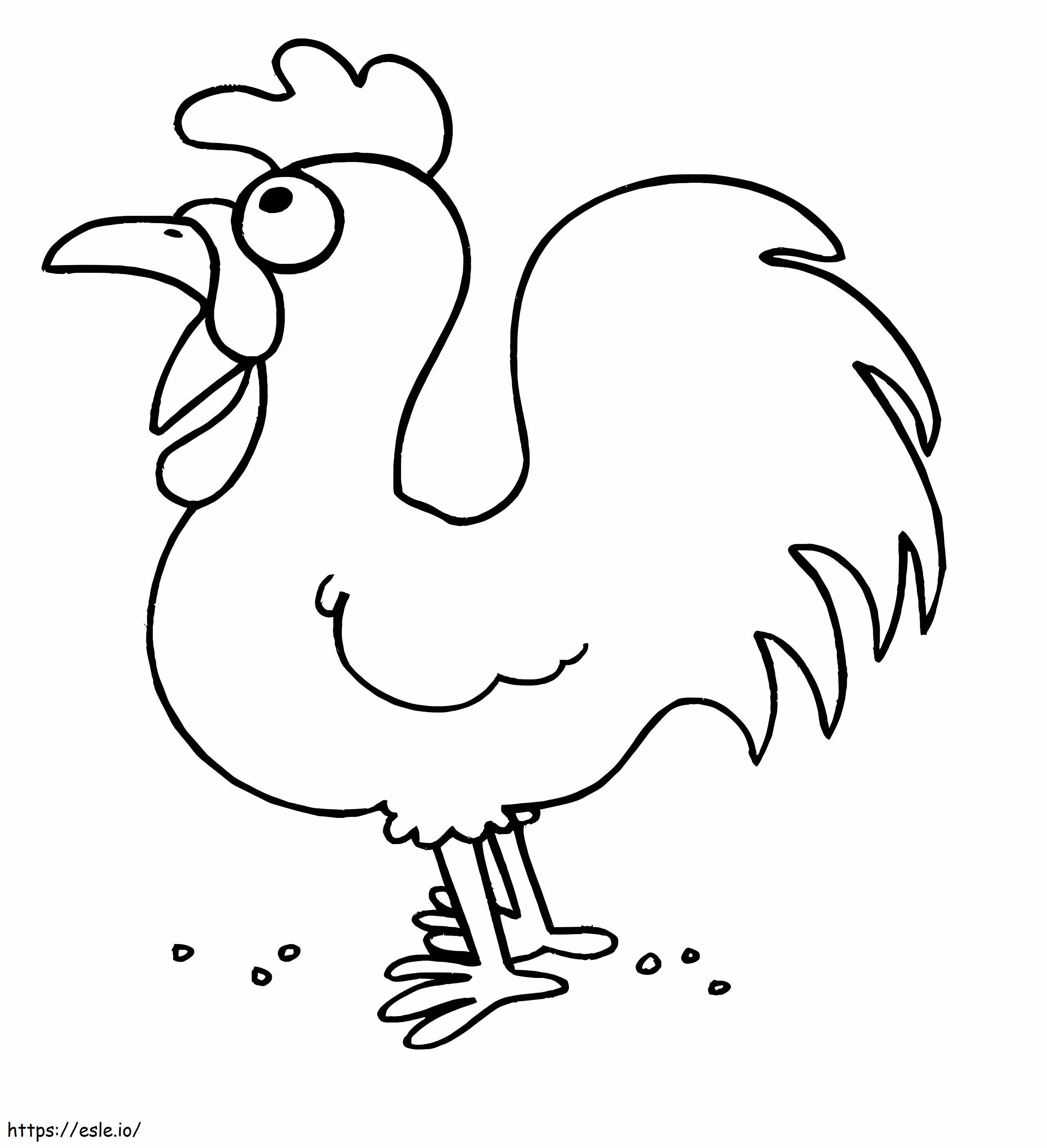 Print Chicken coloring page