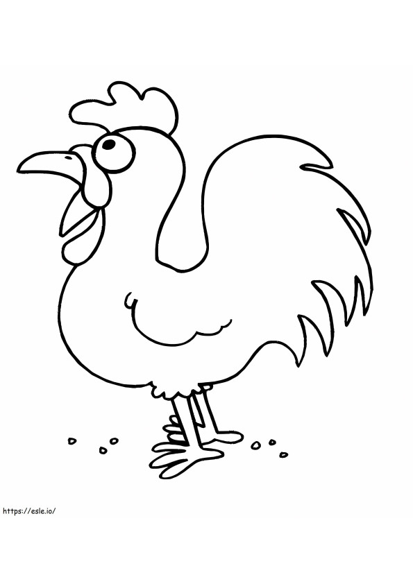 Print Chicken coloring page