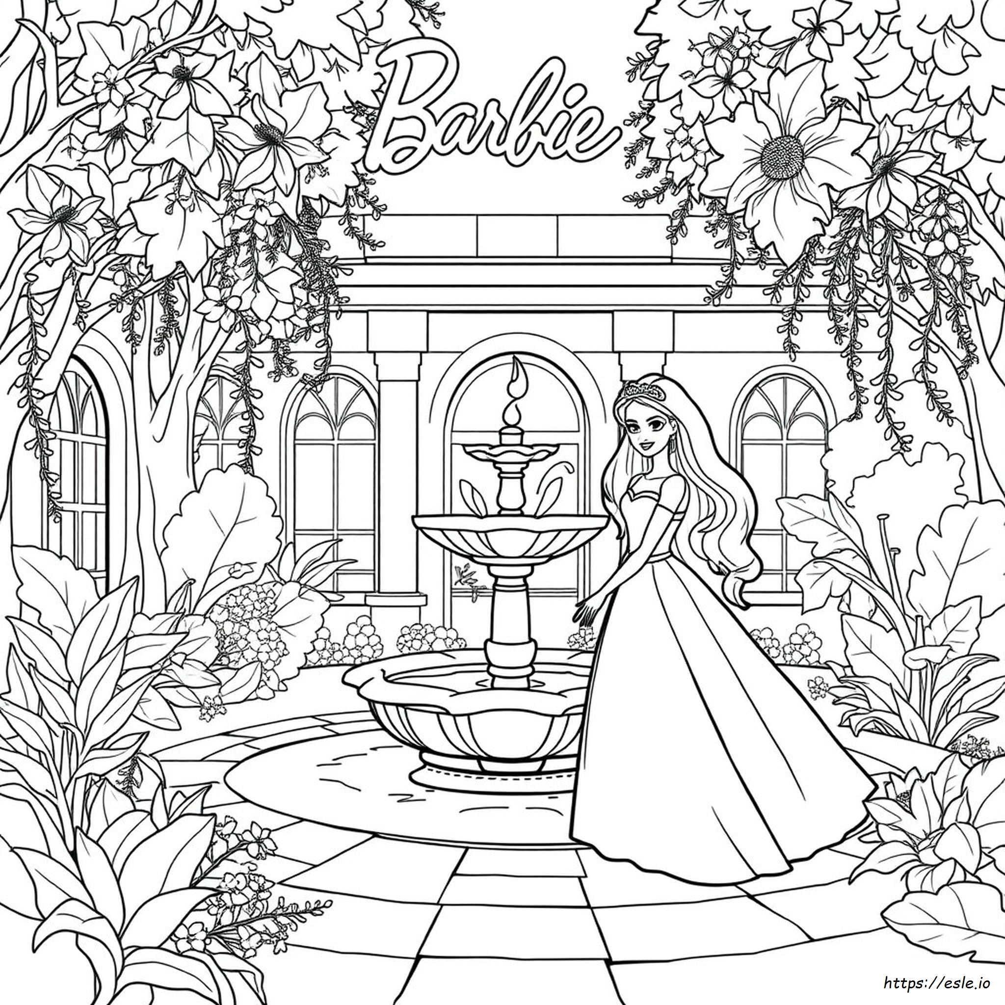 Páginas Para Colorear De Barbie Princesa En Pdf