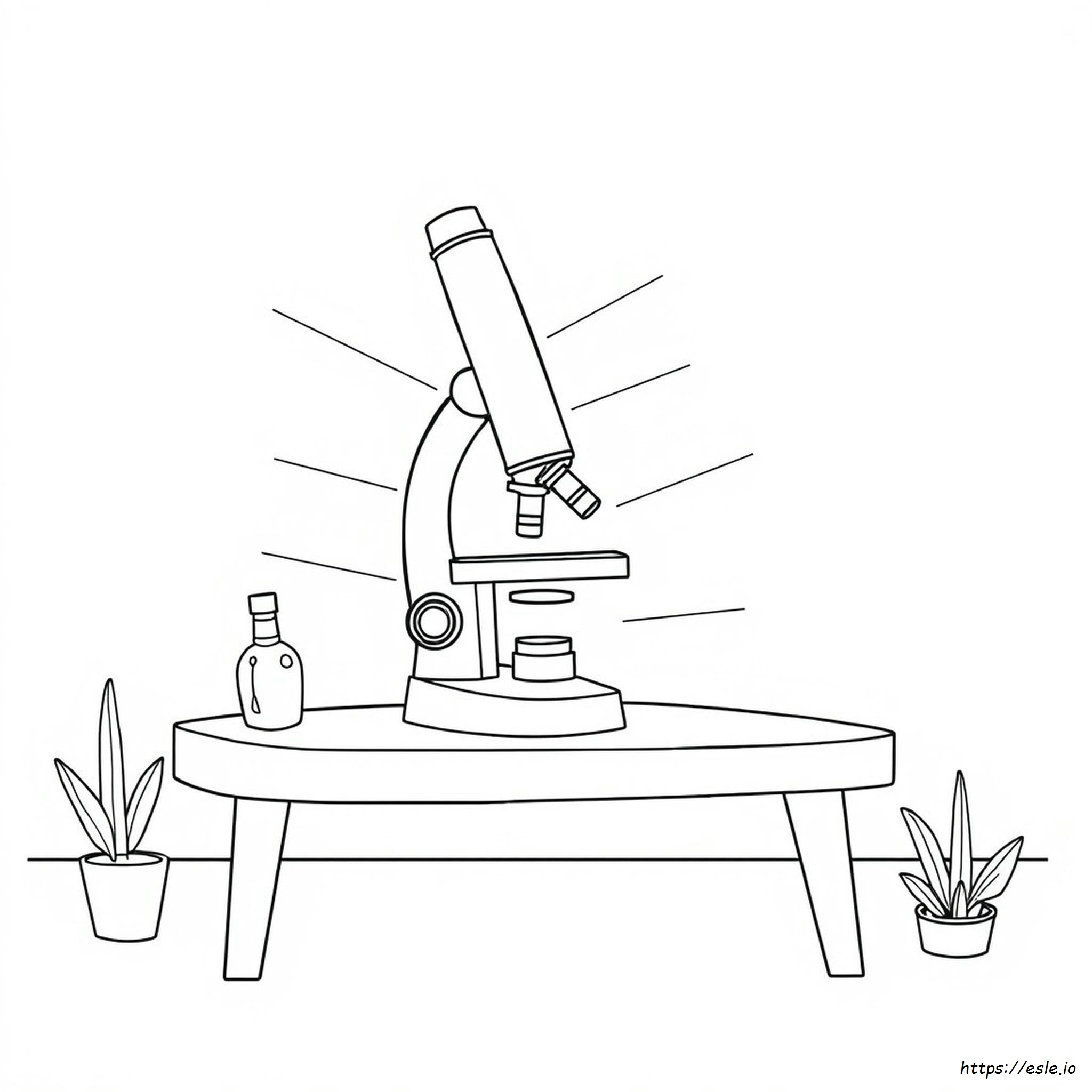 Parti Del Microscopio Da Colorare
