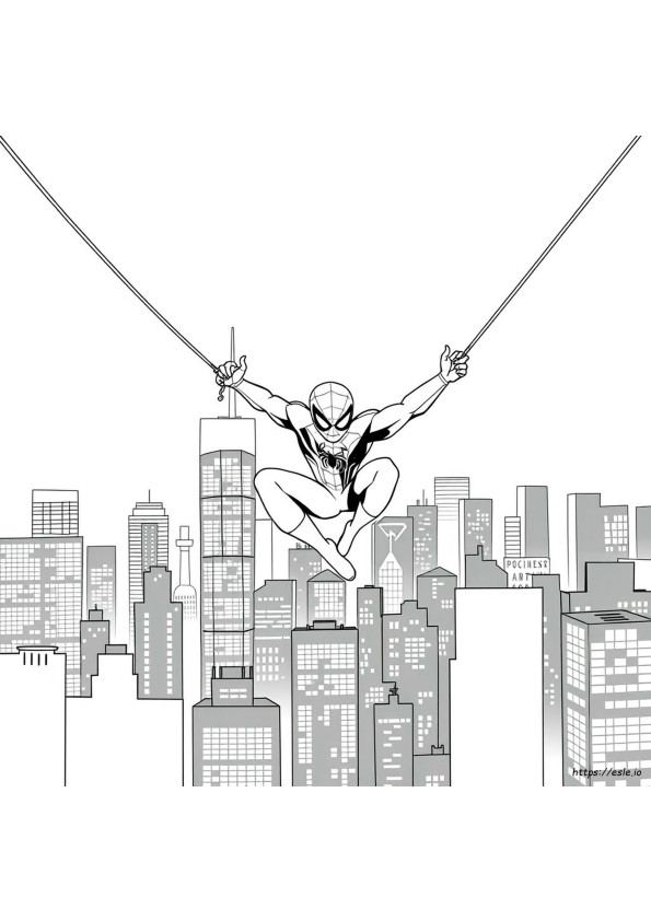 Spiderman Miles Coloring