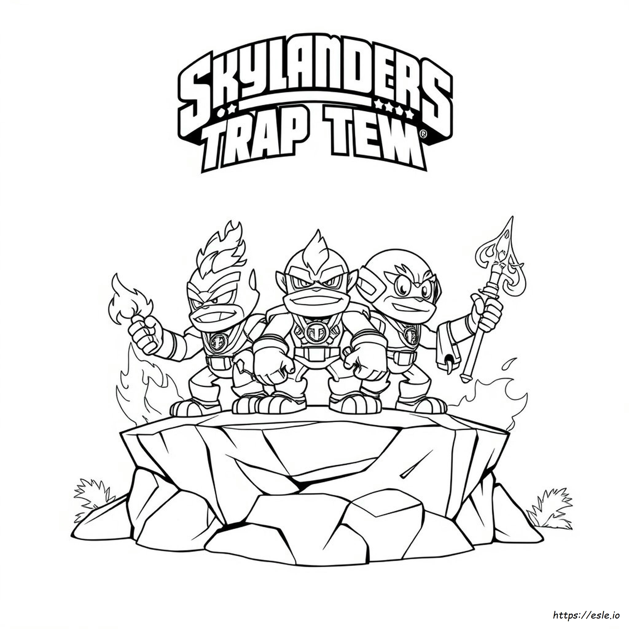 Skylander Trap Team Coloring Page