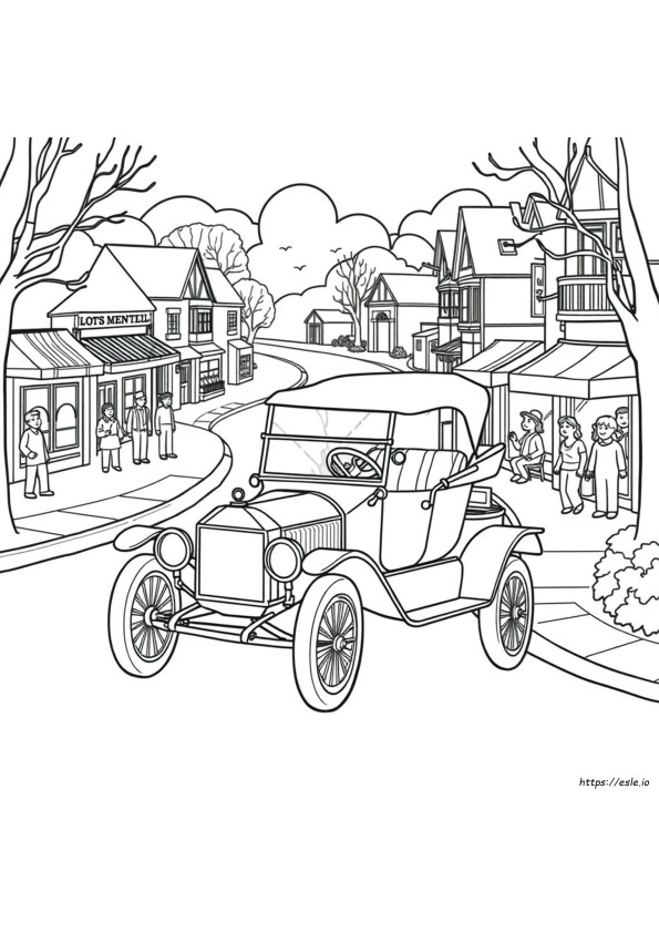 Coloriage Ford T