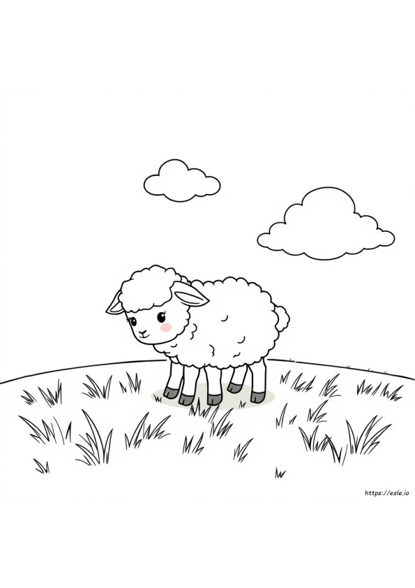 Coloriage Mouton Mignon