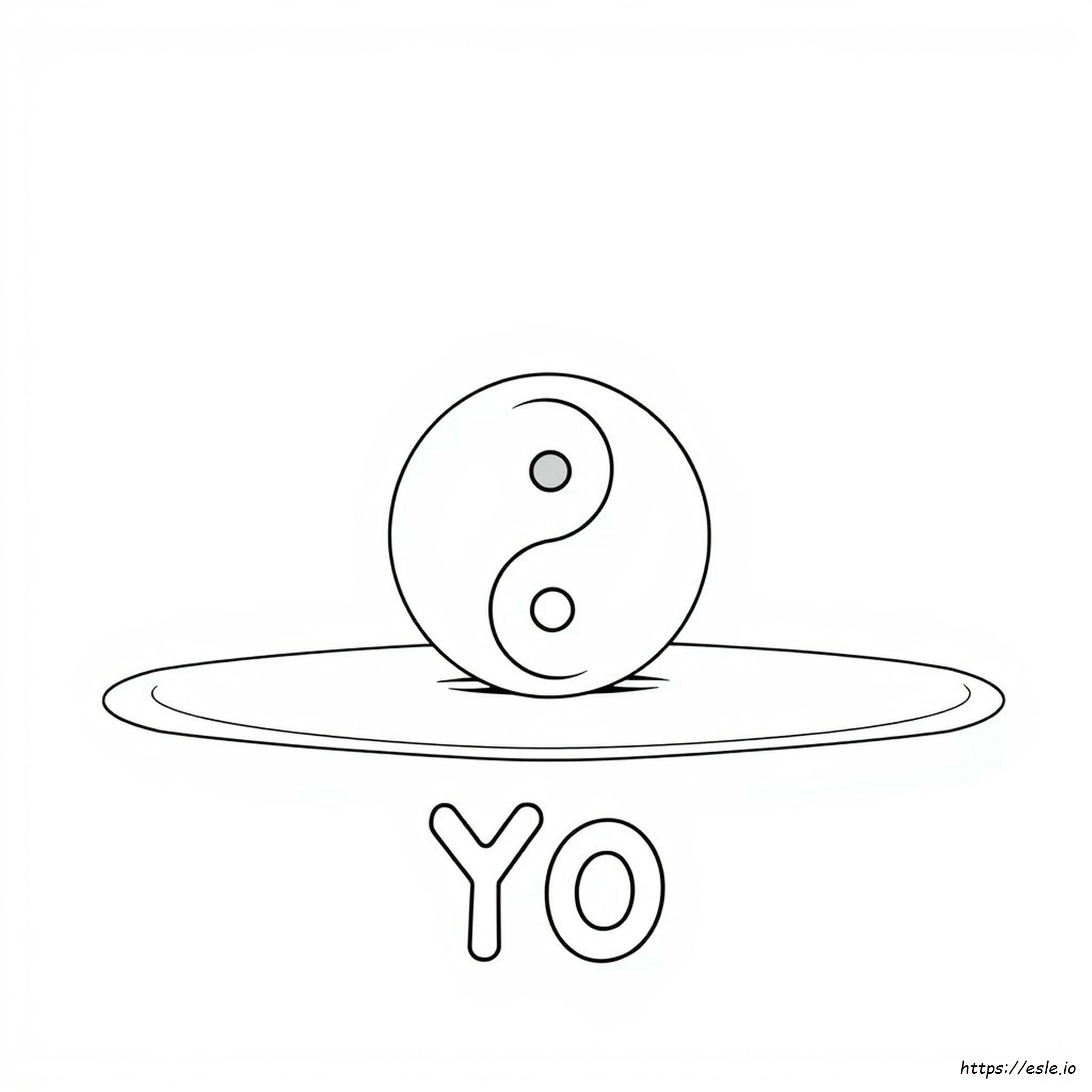 Yin Yang Yo Para Colorear