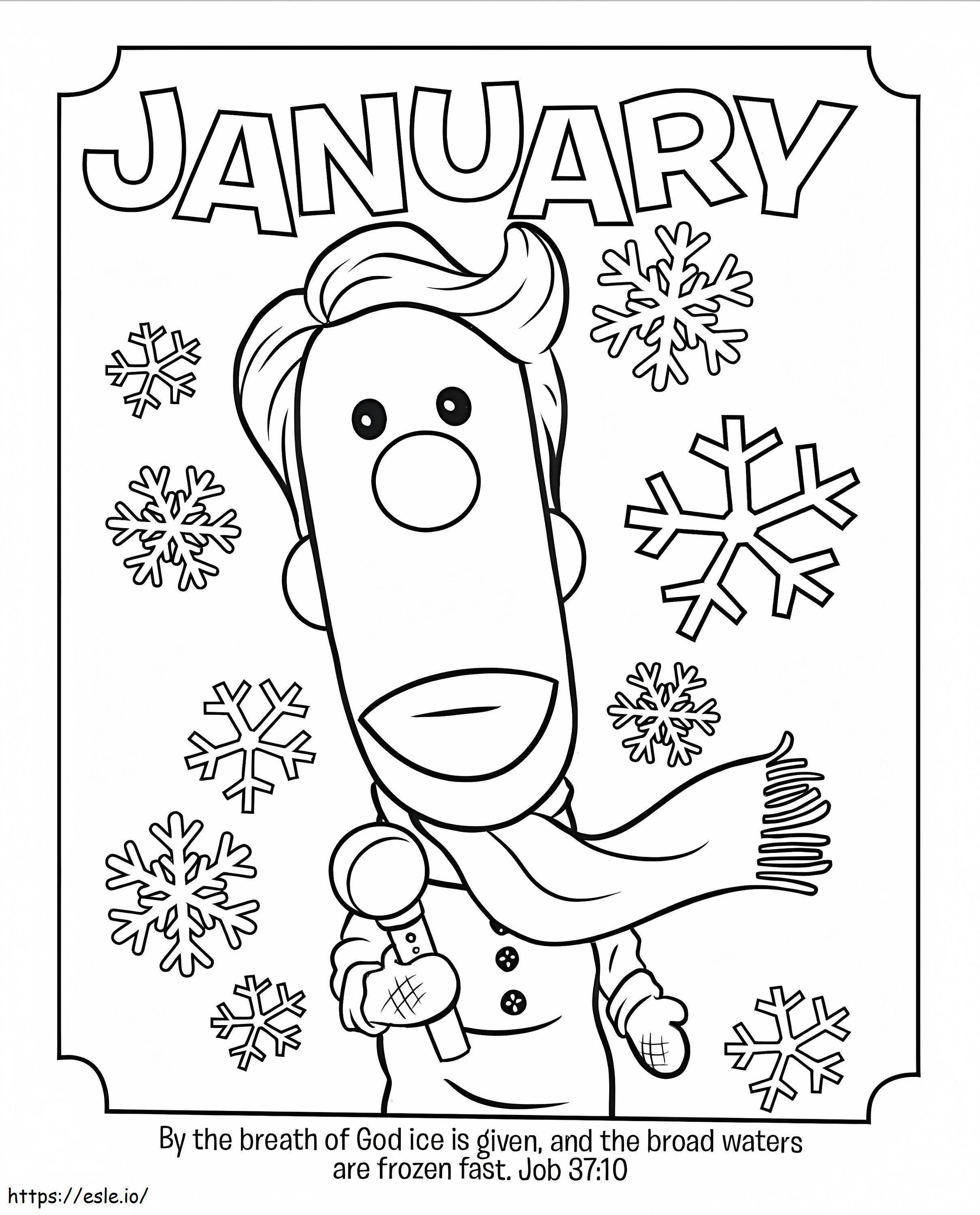 January With The Man coloring page