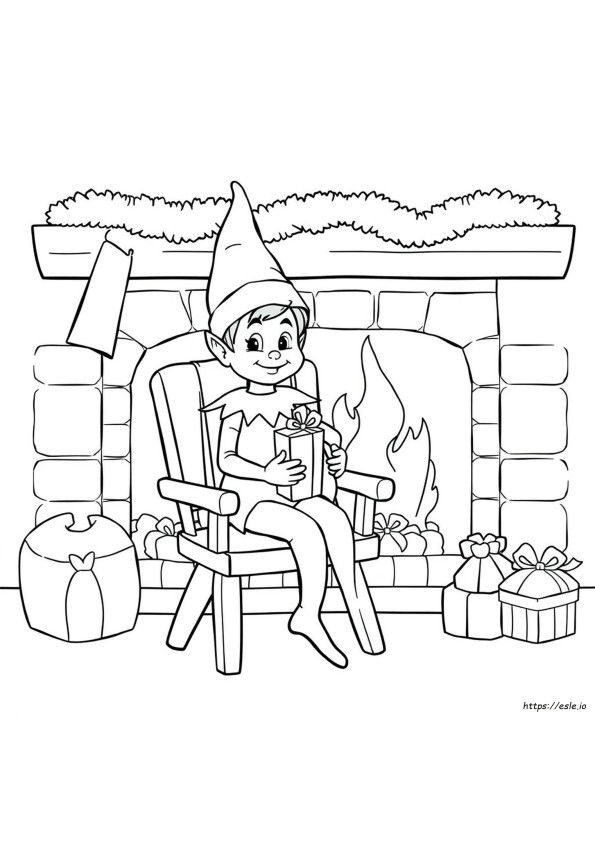 Buku Mewarnai Elf On The Shelf