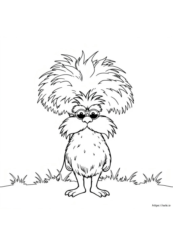 Lorax Colouring In
