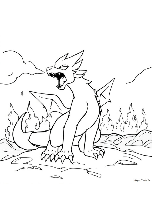 Pyroar Mewarnai Gambar