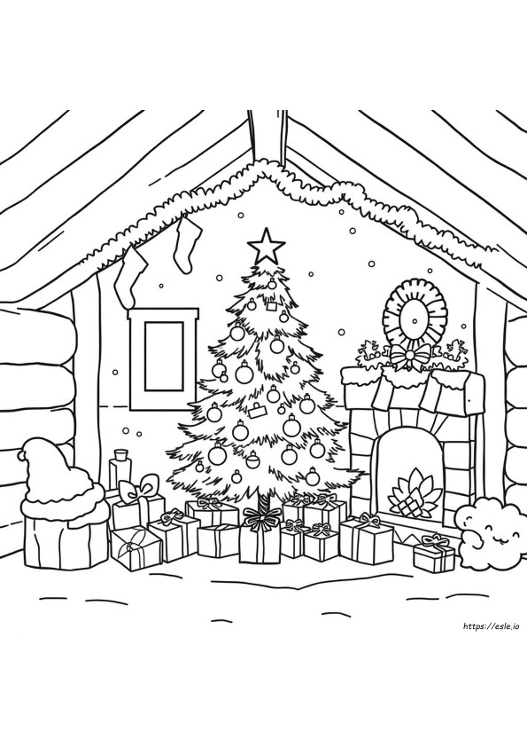 Gambar Mewarnai Natal Menggemaskan