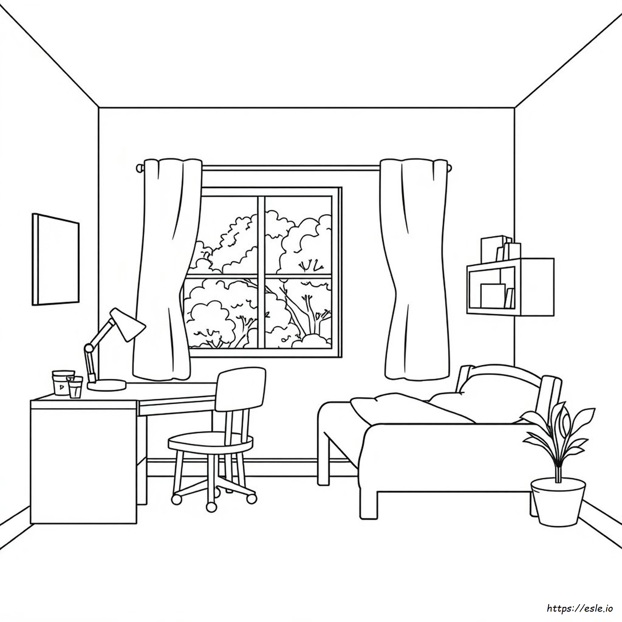 Disegni Da Colorare Di Una Stanza
