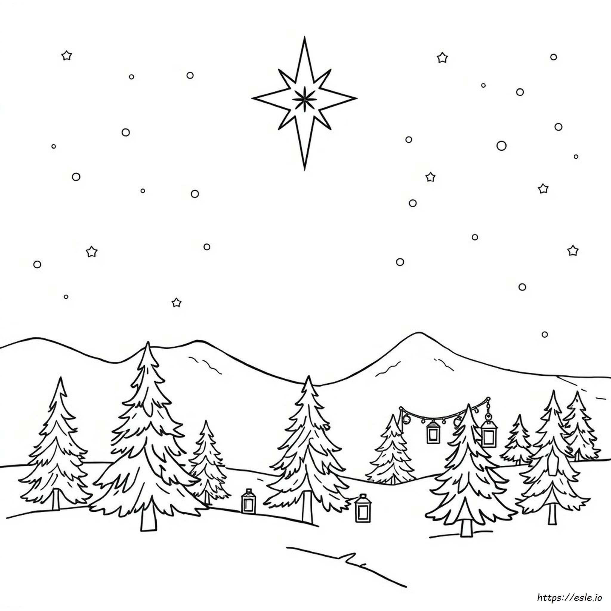 Stella Di Natale Da Colorare
