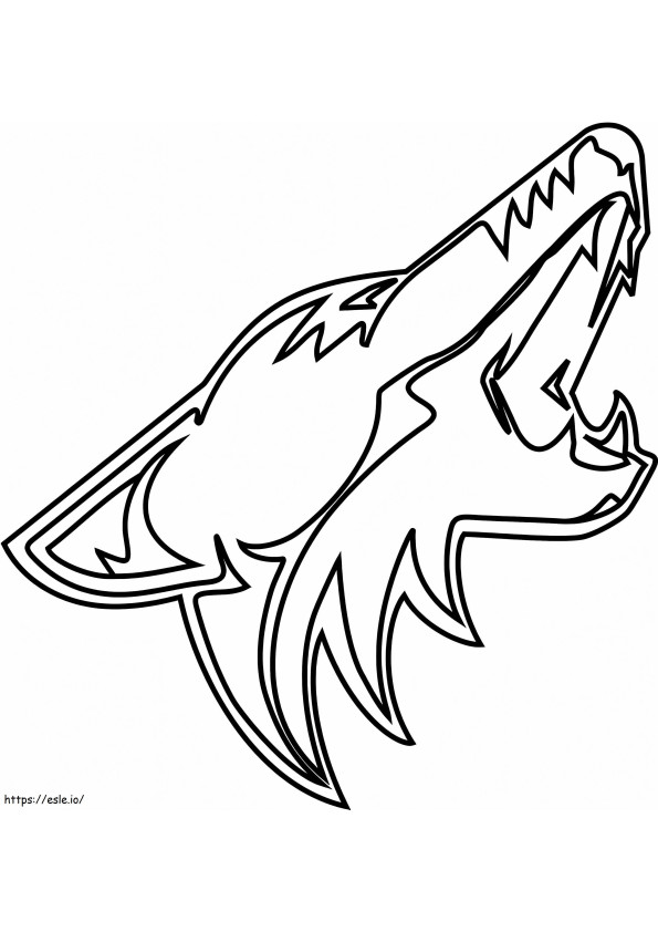 Arizona Coyotes Logo coloring page
