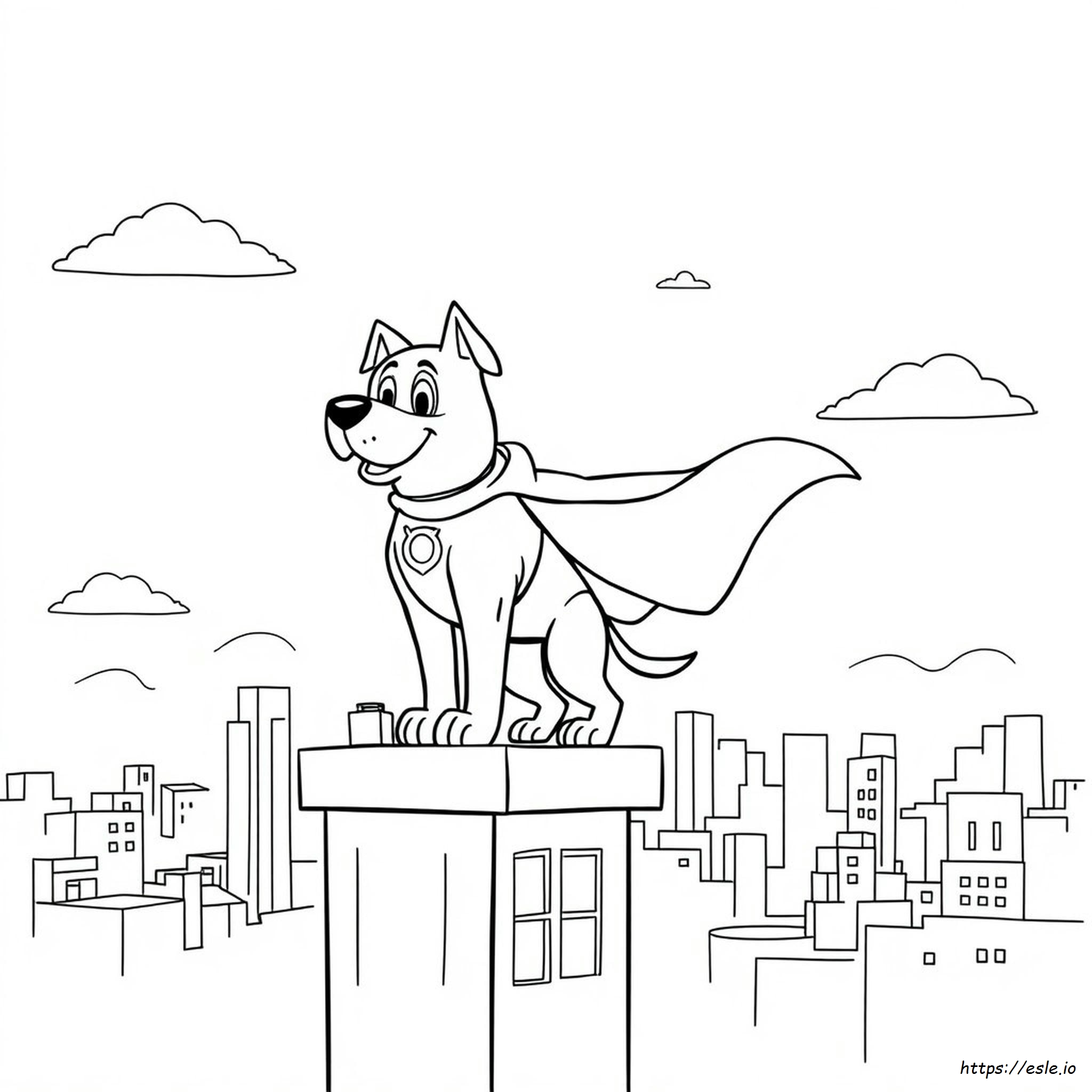 Superhero Dog Coloring Pages