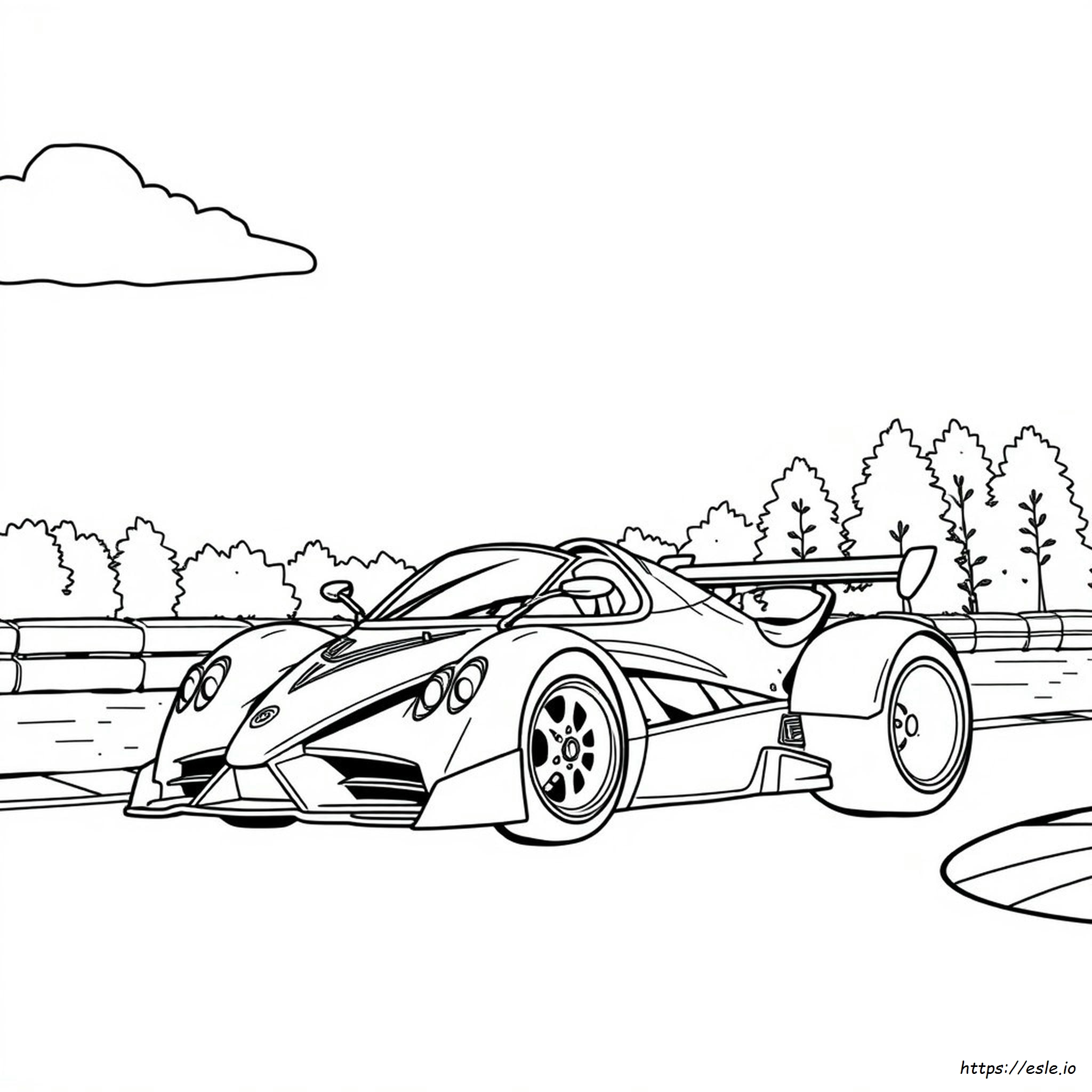 Pagani Zonda Coloring Pages