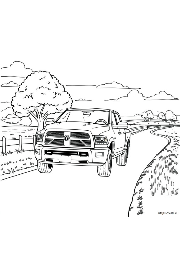 Dodge Ram 2500 Gambar Mewarnai