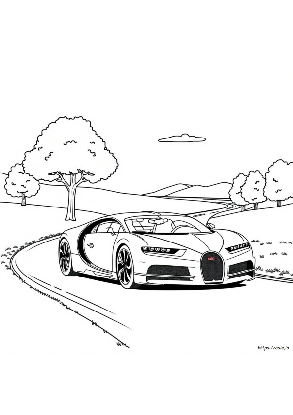 Bugatti Autó Színező