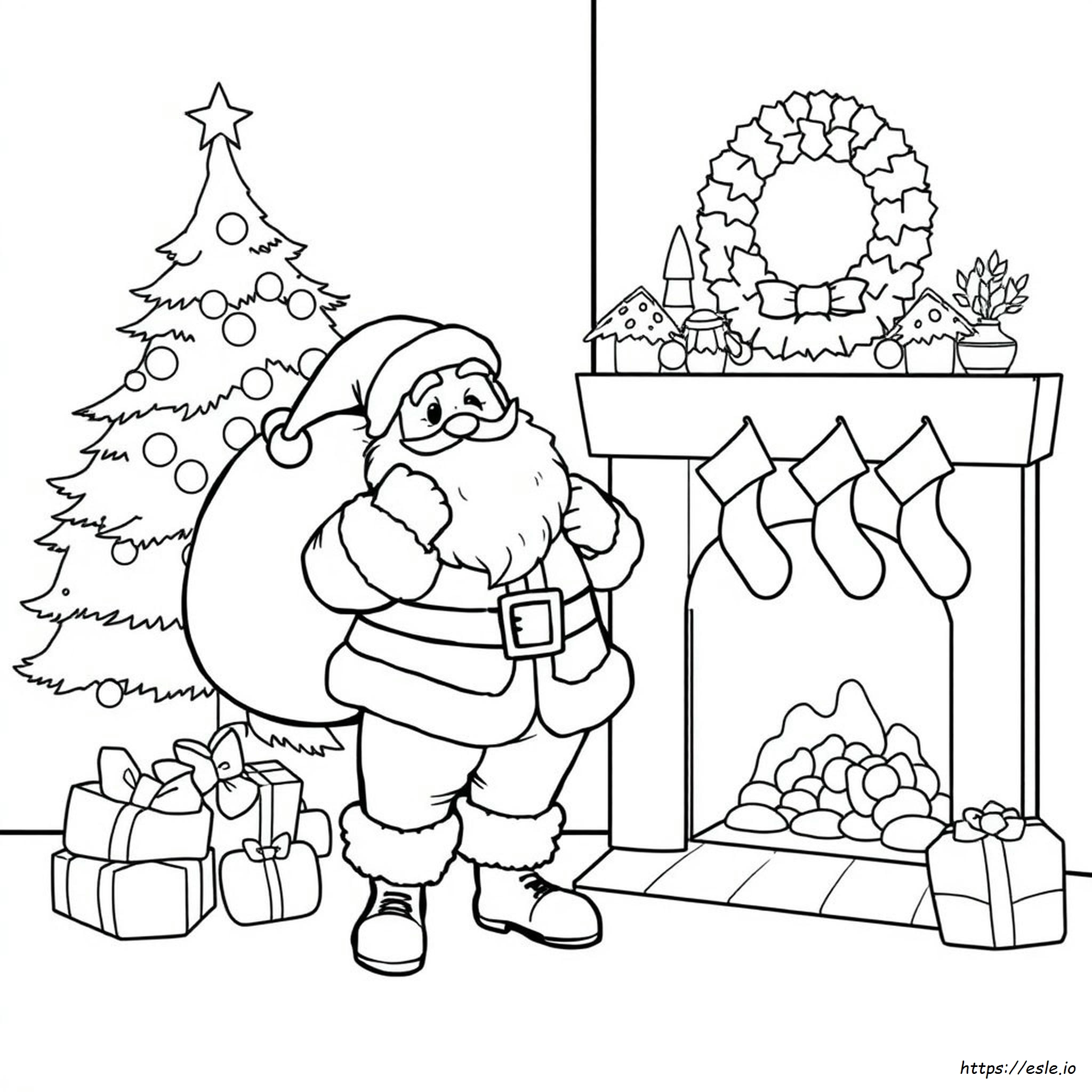 Babbo Natale Da Colorare