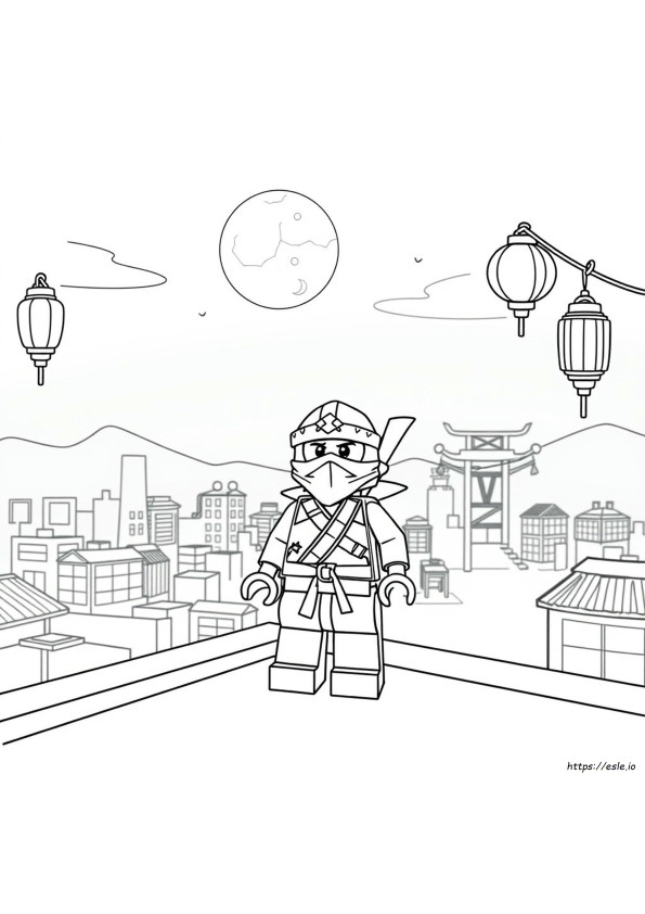 Lego Ninja Colouring In