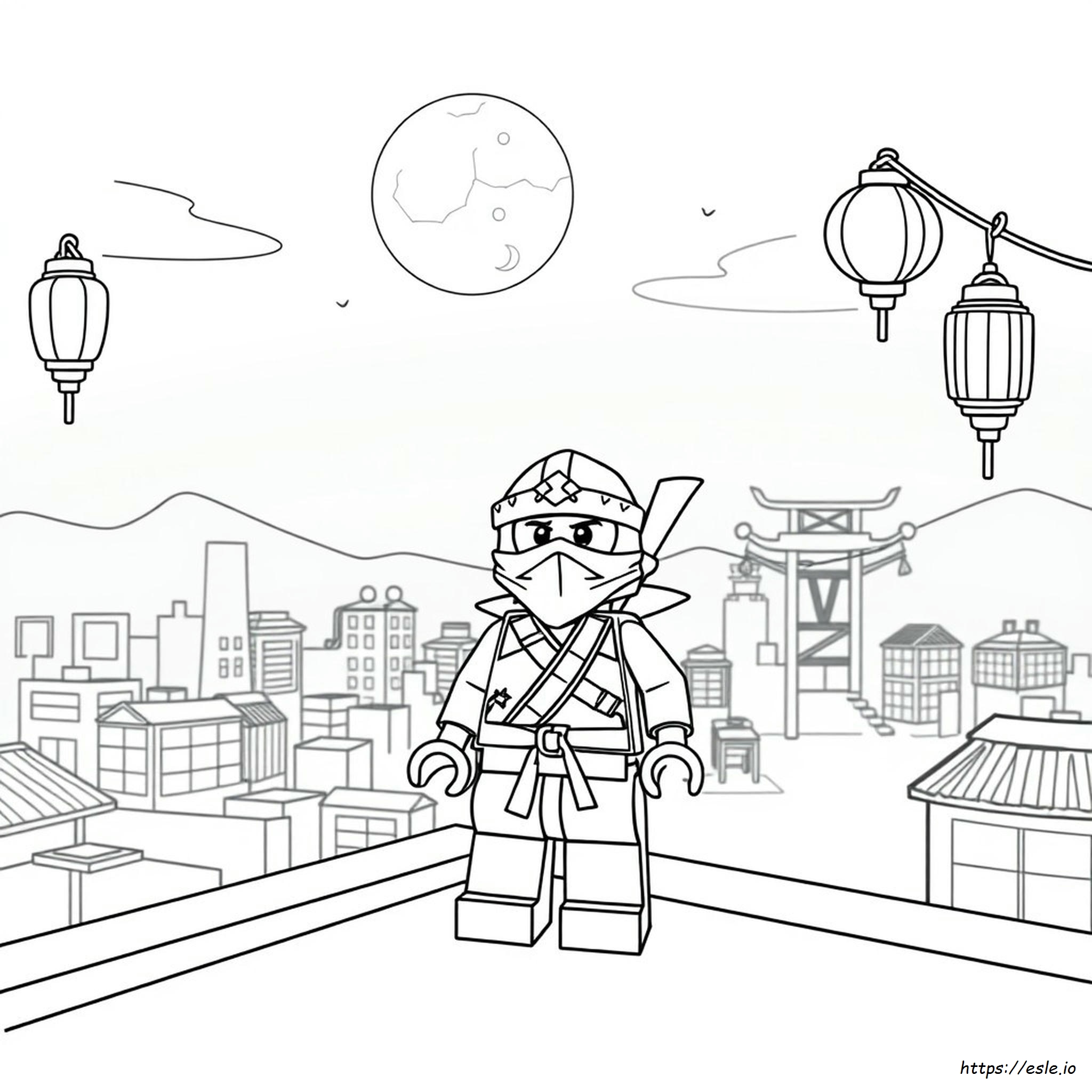 Lego Ninja Colouring In