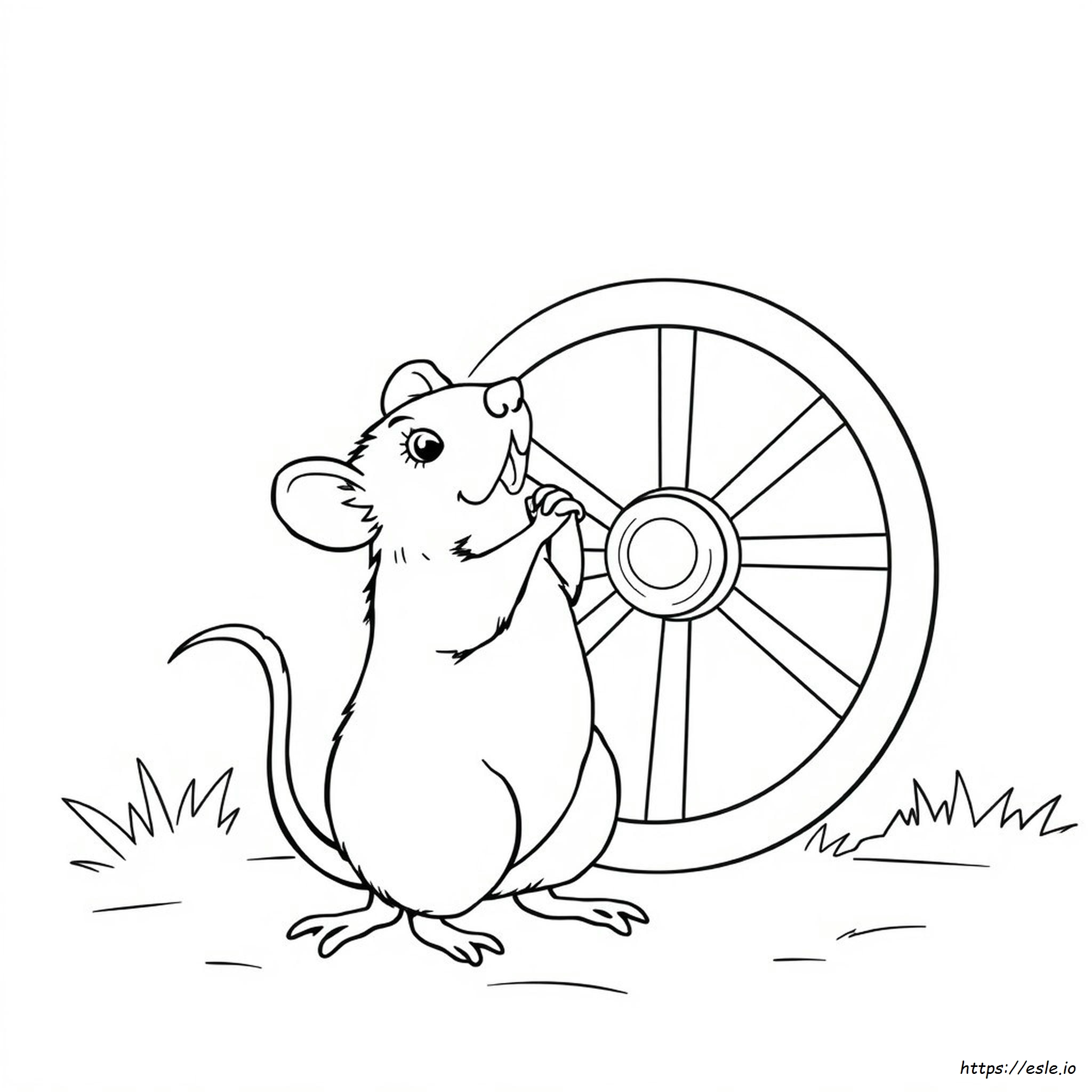 Coloring Page Of A Rat