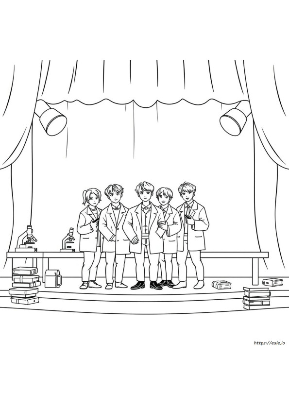 Ücretsiz Bts Boyama Sayfaları