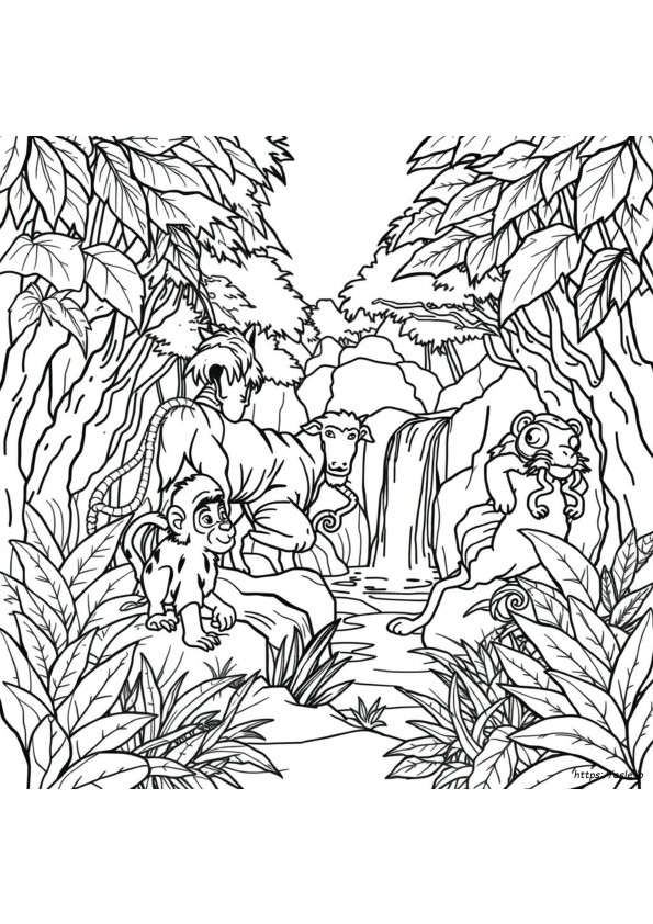 Gambar Mewarnai Hutan