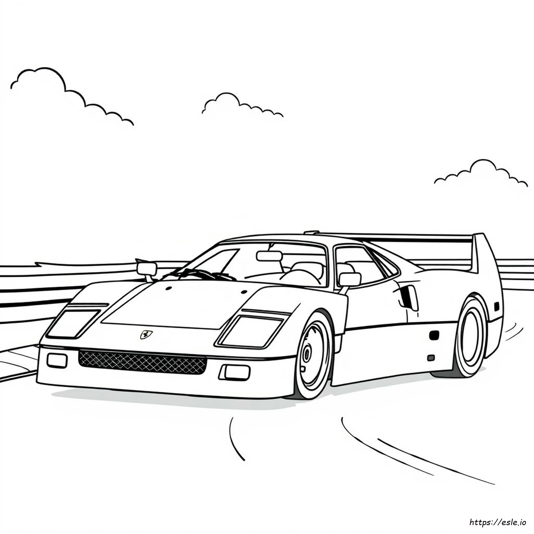 Ferrari F40 Coloring