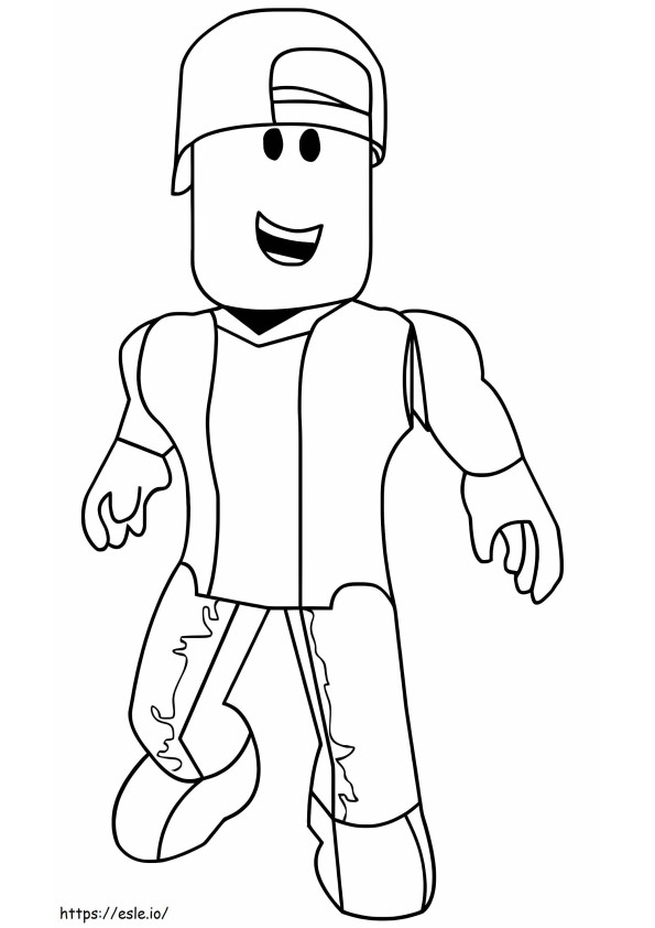 Regular Character Roblox coloring page