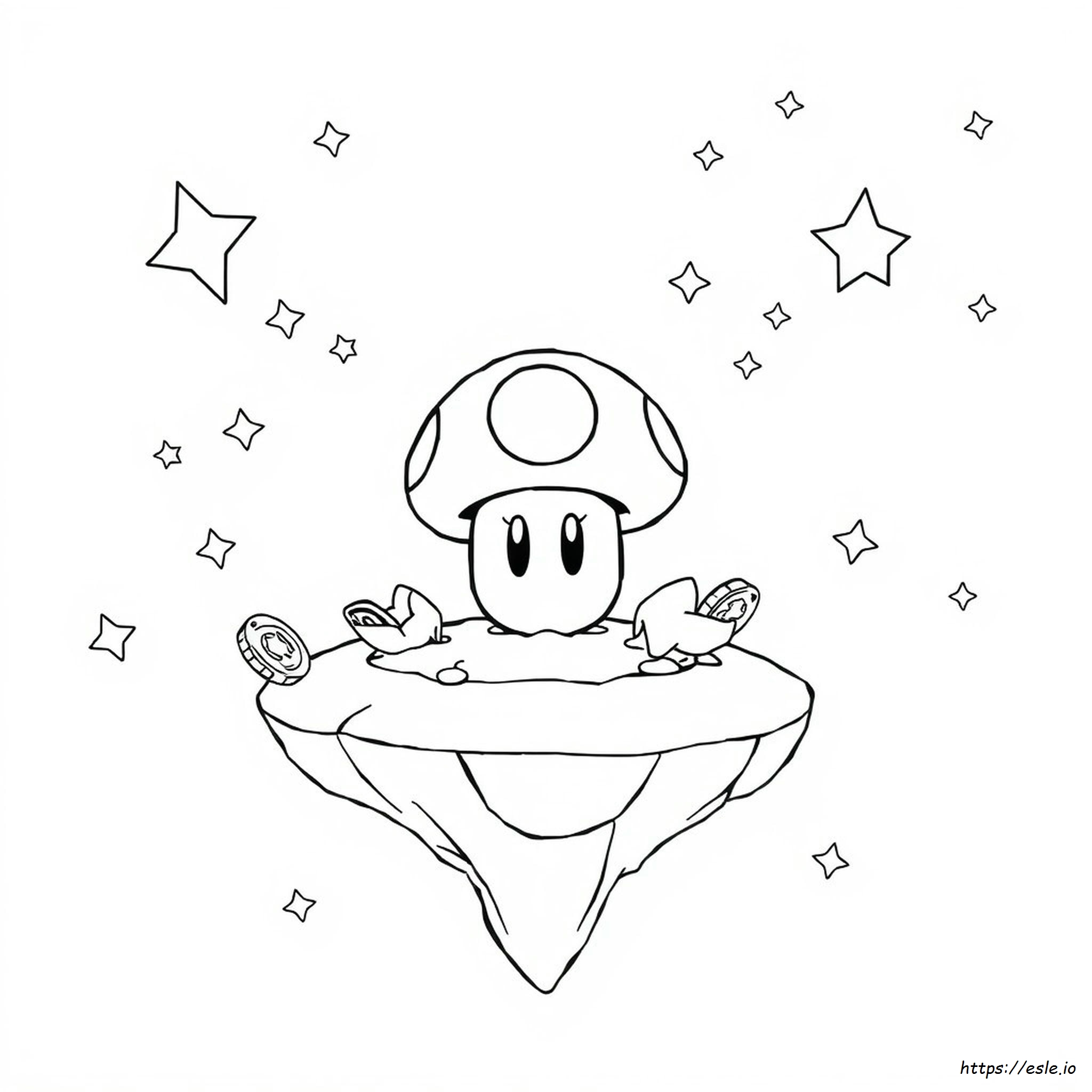 Super Mario Galaxy 2 Coloring Page
