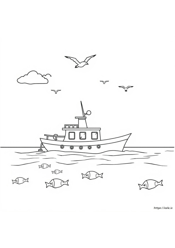 Kapal Mewarnai Gambar
