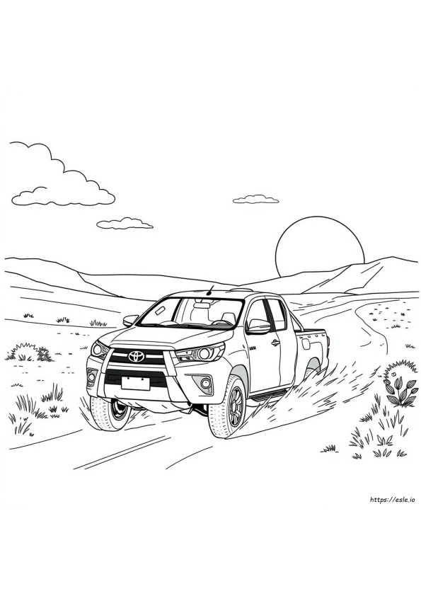 Gambar Mewarnai Toyota Hilux