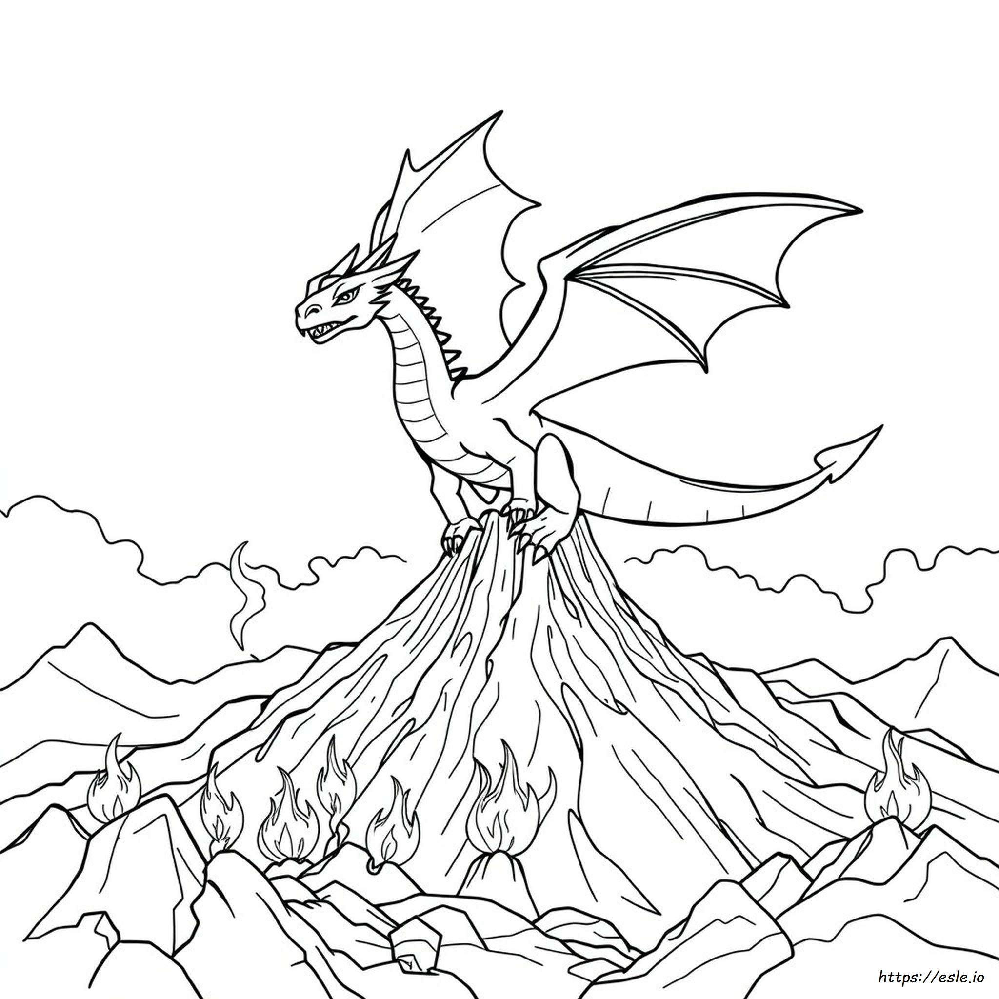 Free Printable Dragon Colouring Pages