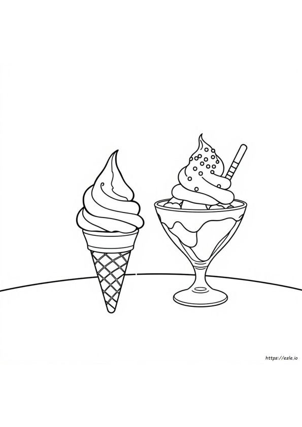 Scheda Da Colorare Con Gelato