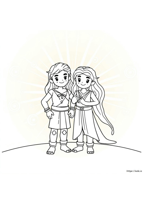 Alpha And Omega Coloring Pages
