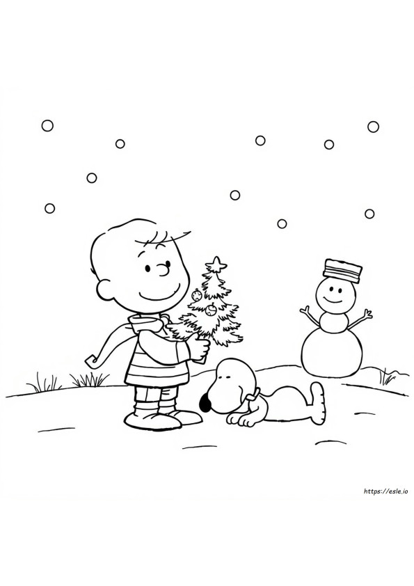 Disegni Di Natale Di Charlie Brown Da Colorare