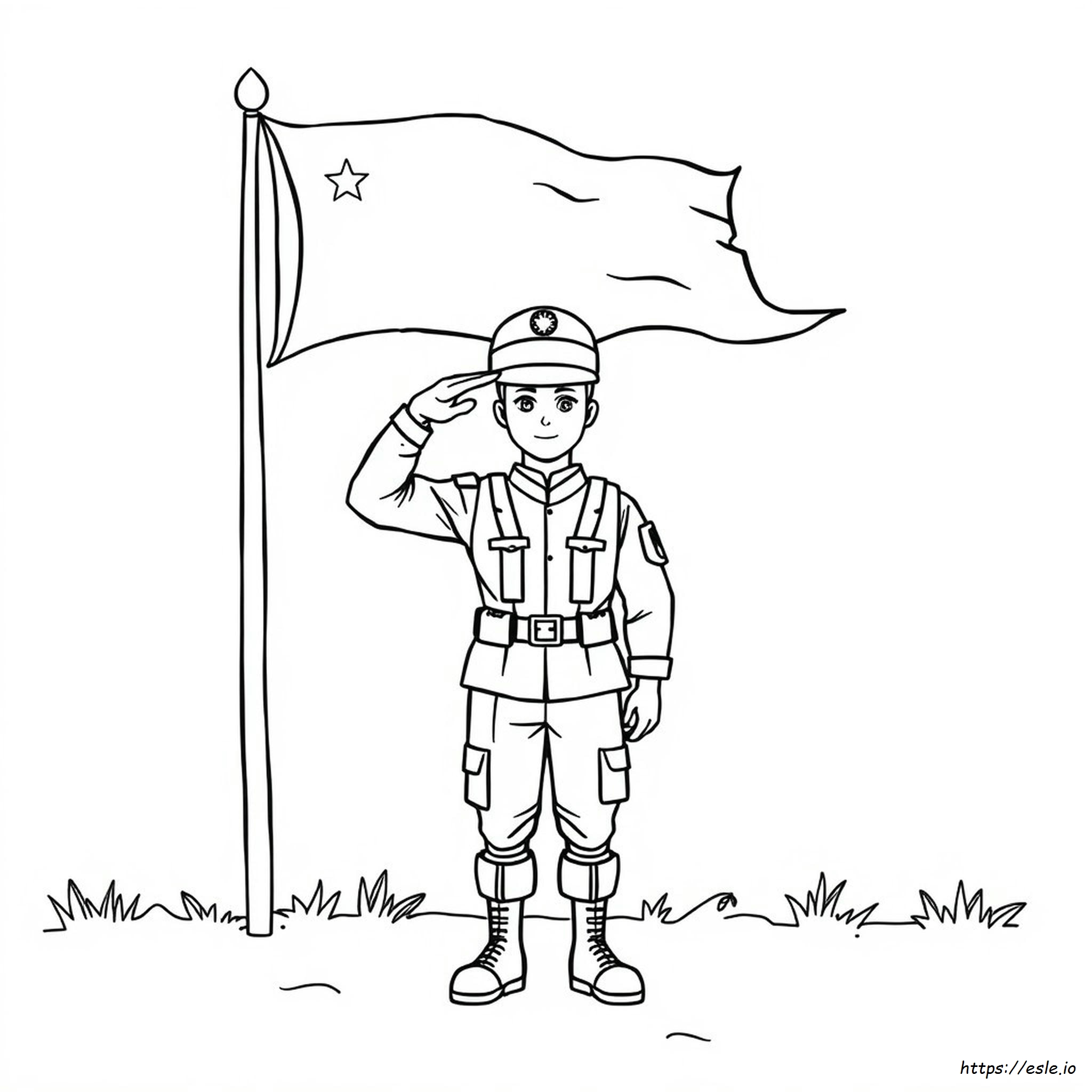 Soldier Military Army Coloring Pages