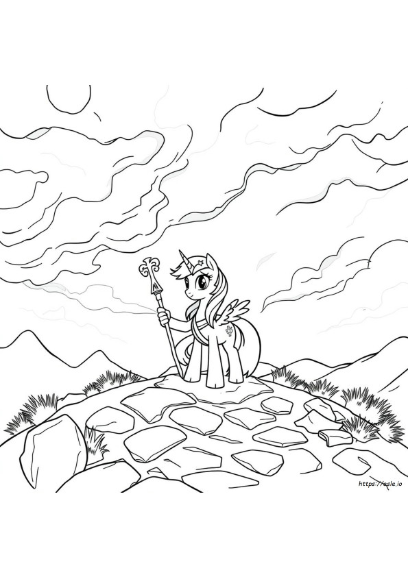 My Little Pony Raja Sombra Gambar Mewarnai