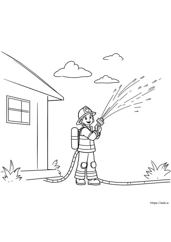 Fire Hose Coloring Page