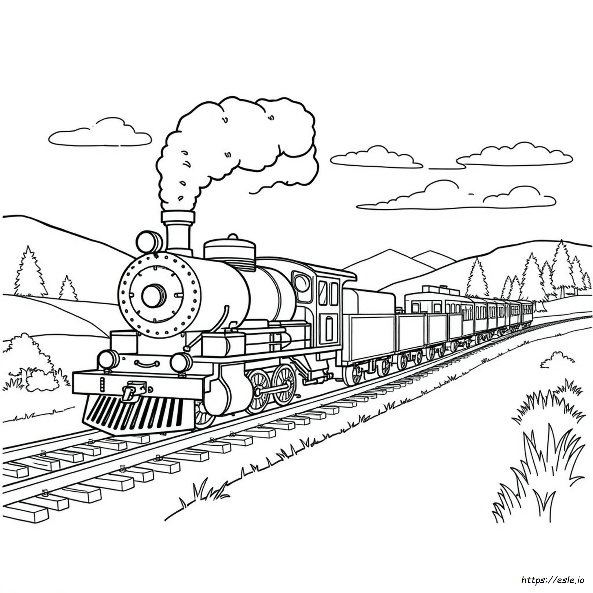 Free Printable Train Coloring Pages